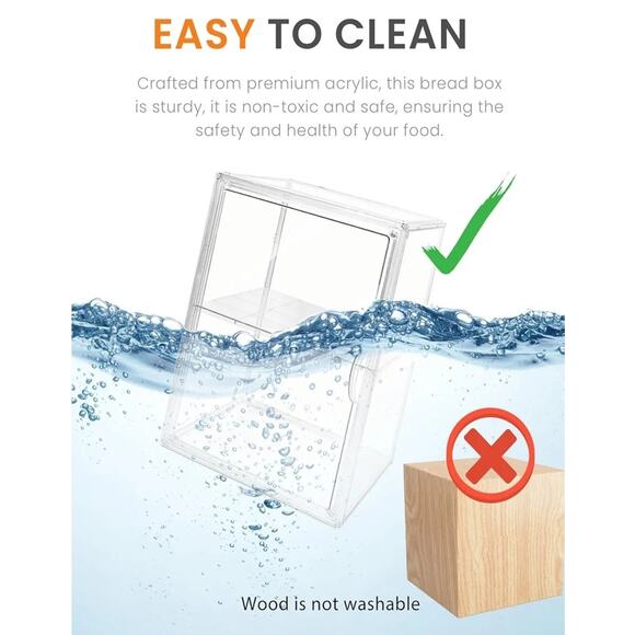 Pastry Display Case, Bread Box for Kitchen Countertop, 4 Layers Adjustable - Picture 4 of 8